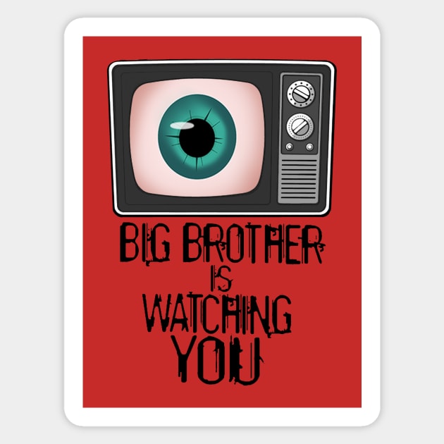 Big Brother Is Watching You Sticker by Scratch